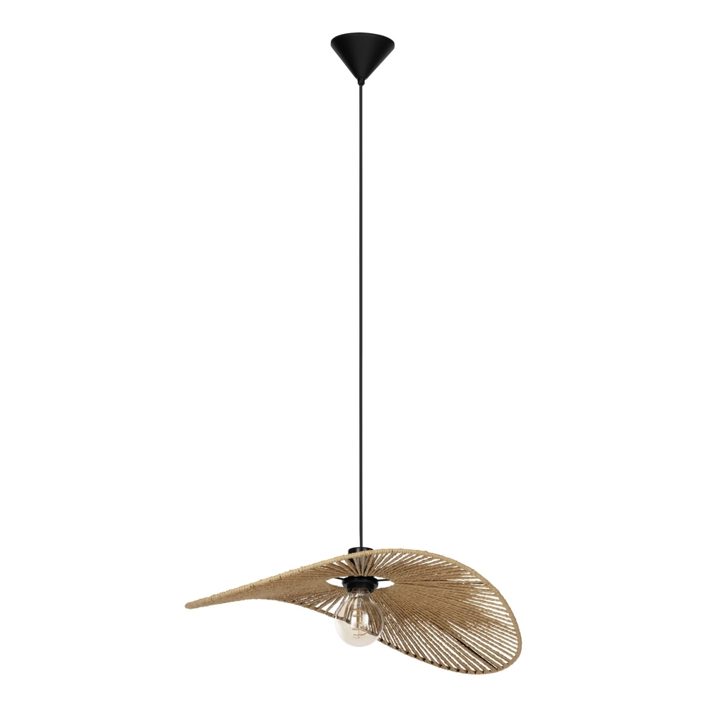 Rattan pendant lamp Siruela 56cm - 1x E27