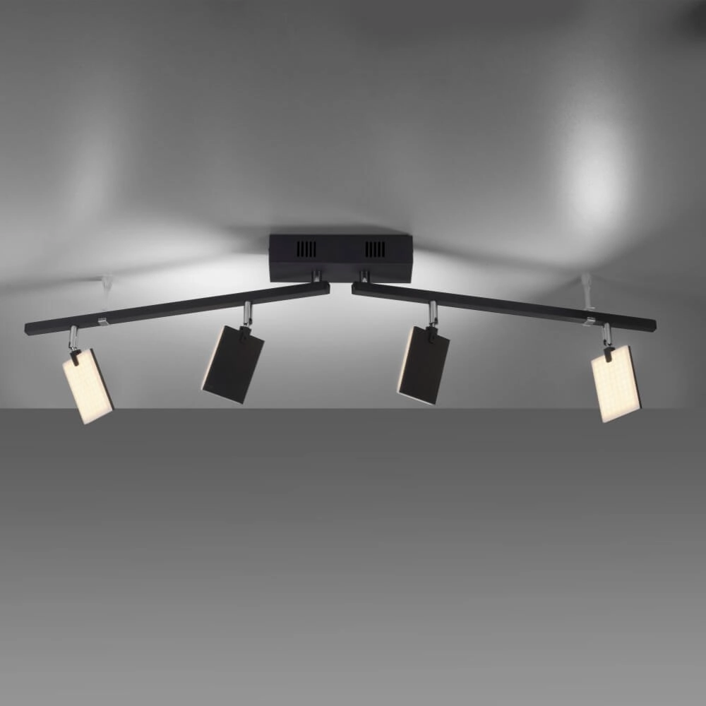 Ceiling lamp Pure Mira 4-light black Paul Neuhaus 4012248359457