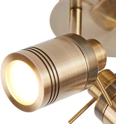 Antique bathroom ceiling spotlight Samson bronze Searchlight 5053423096759