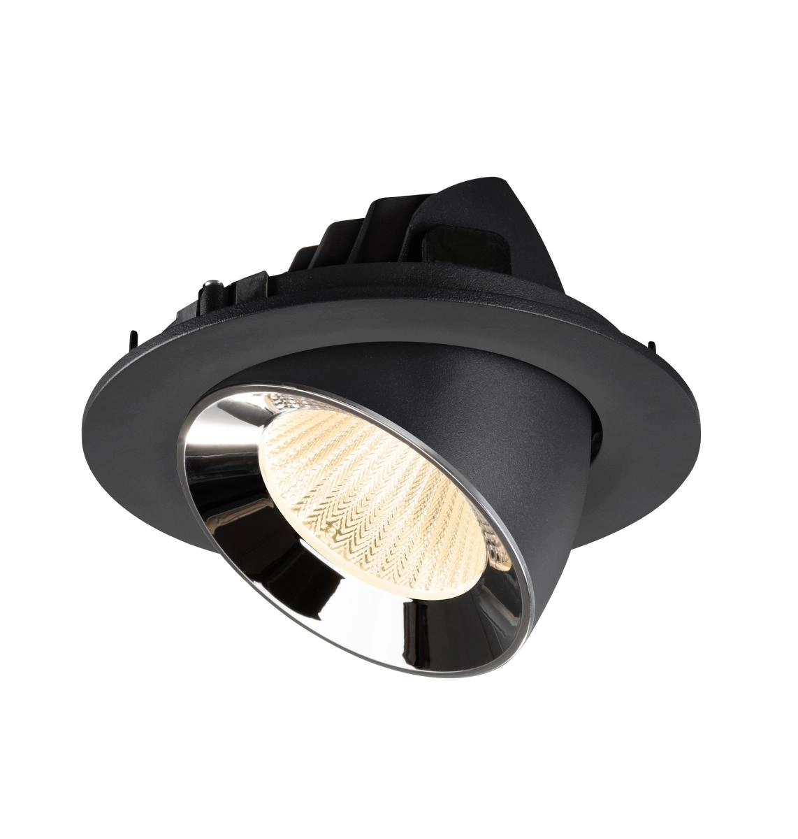 Recessed spotlight Numinos Gimble L black/chrome 2700K - 40deg SLV 4024163310468