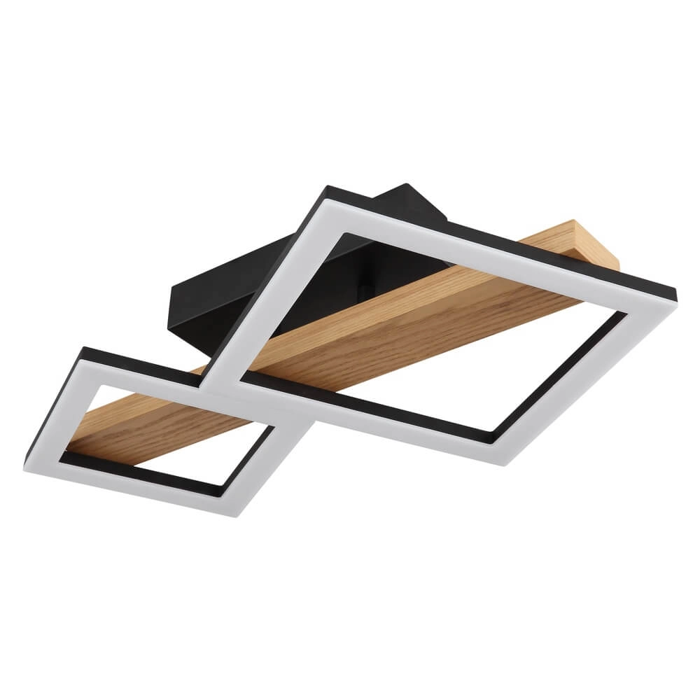 Modern ceiling lamp Dustin black 48cm Globo 9007371445103