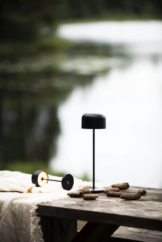 Black table lamp Lille Rechargeable KonstSmide 7318307834758