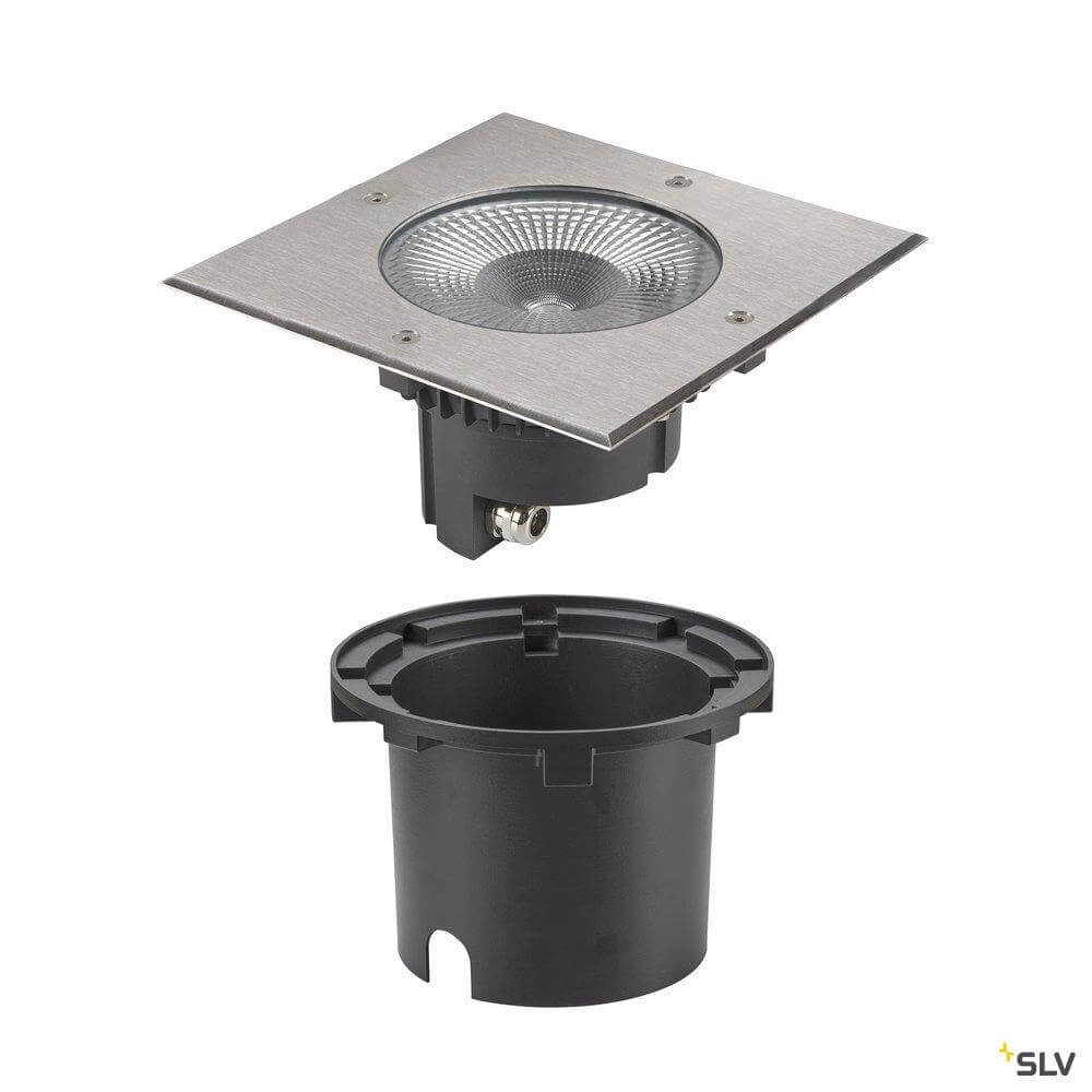 Bright LED ground spotlight Rocci square SLV 4024163262088