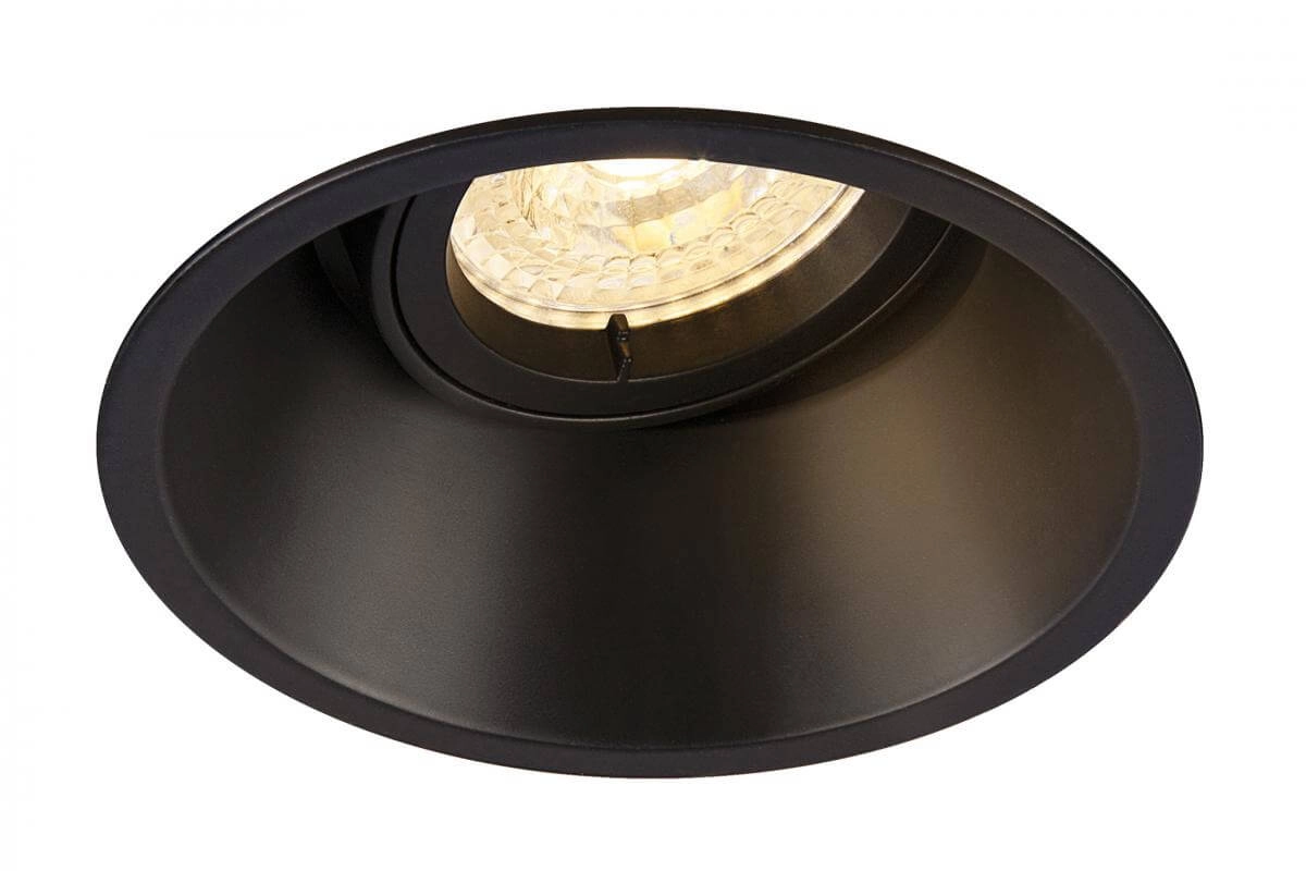 Recessed spotlight Horn black 10.5cm