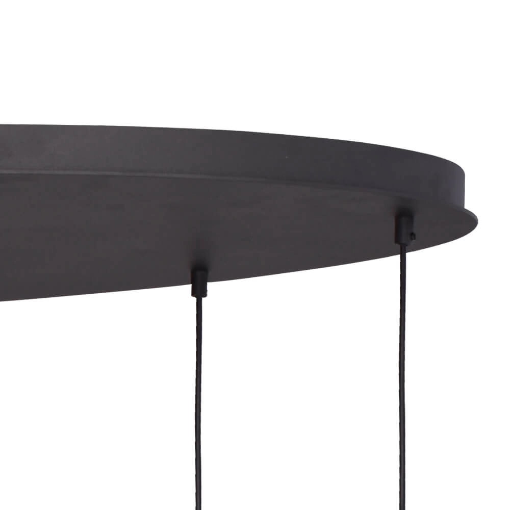 Hanging lamp Lava Oval 8x gold glass Ø 24cm Masterlight 8718121290225