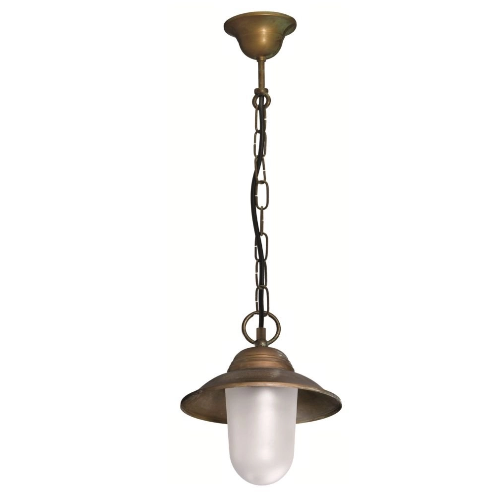 Porch hanging lamp Maritime rural 22cm copper brown