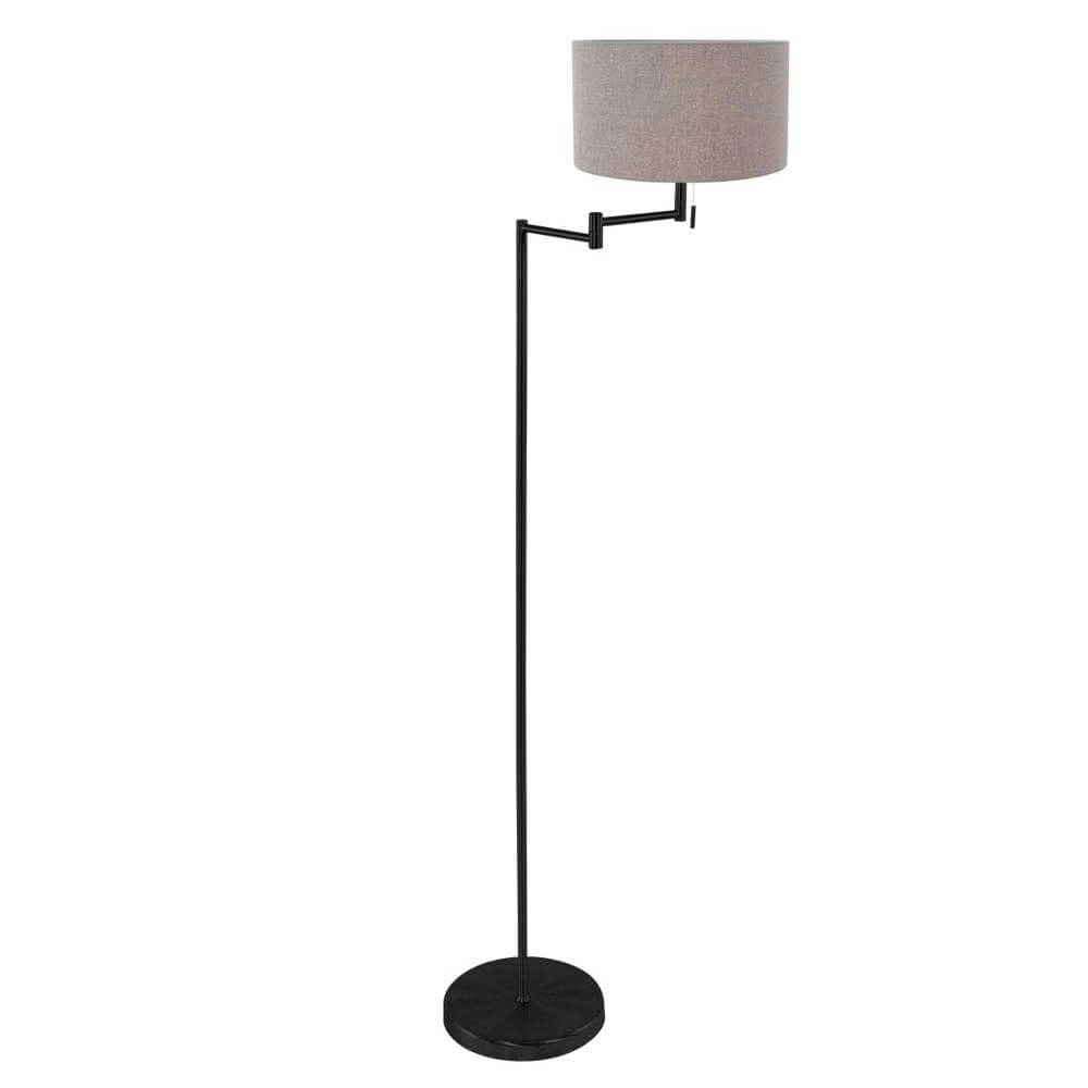 Floor lamp Bella black with gray hood