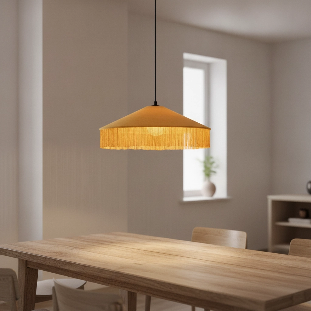 Tiffany pendant lamp Velvy yellow