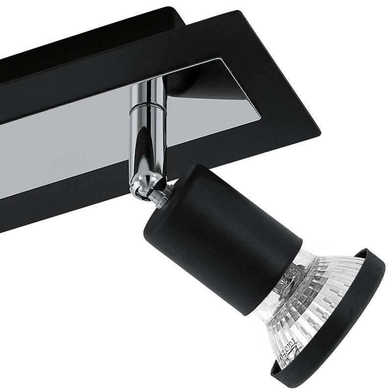 LED spot Sarria 2-light black Eglo 9002759949648