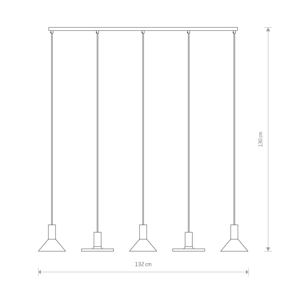 Dining room hanging lamp Hermanos 5-light Lyora 5903139803298