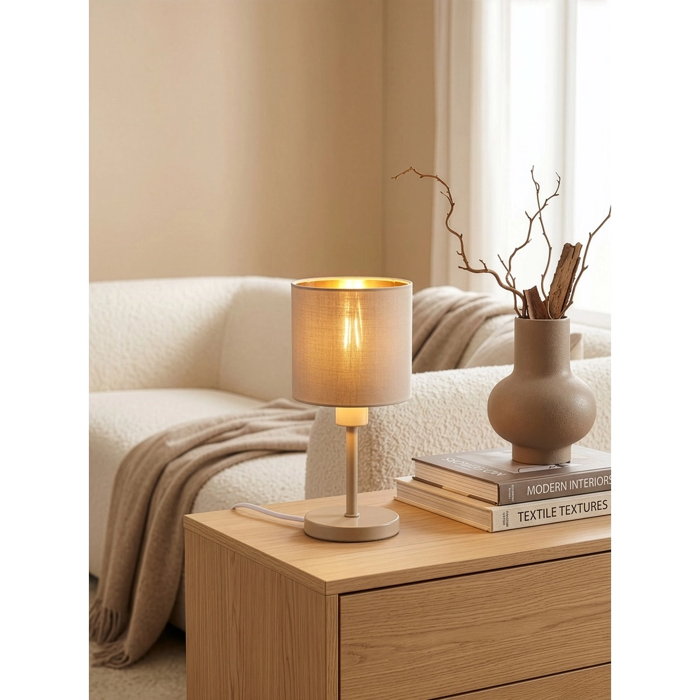 Table lamp Tommy sand brown