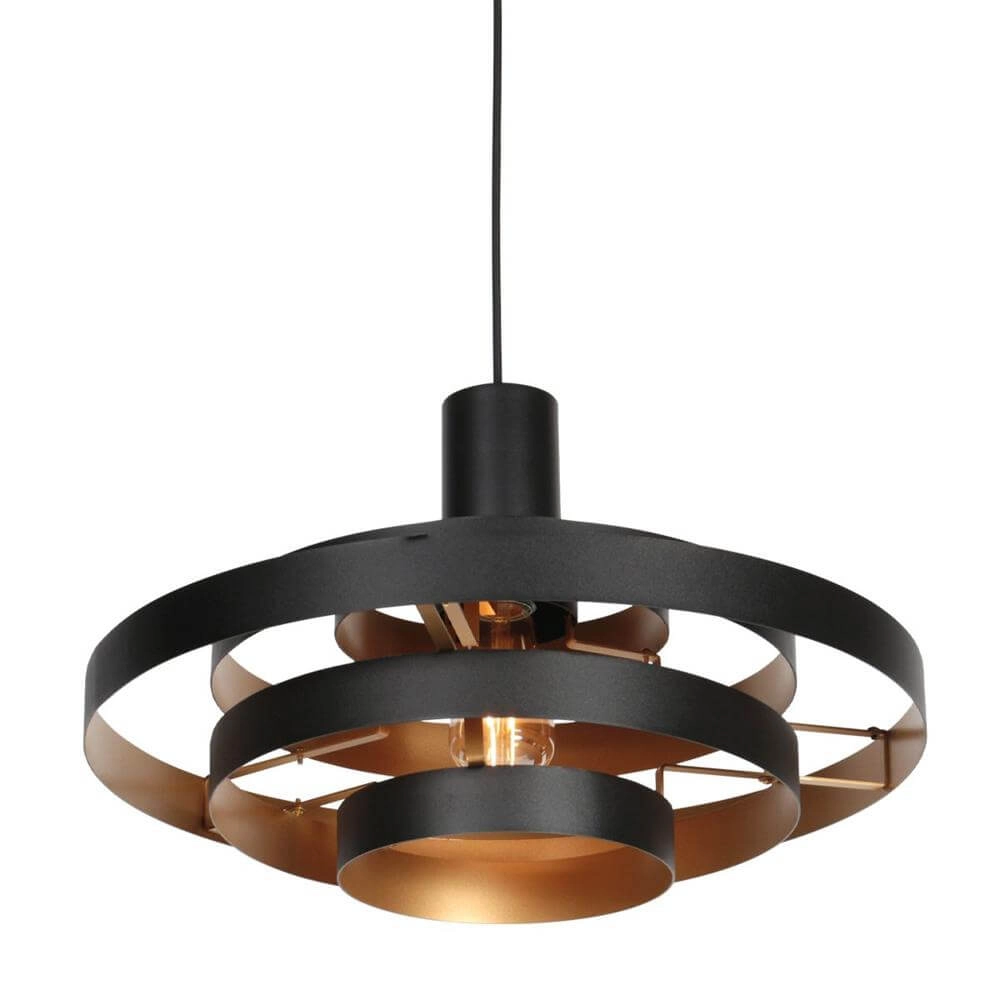 Design pendant lamp Halo Cirque black Ø 50cm