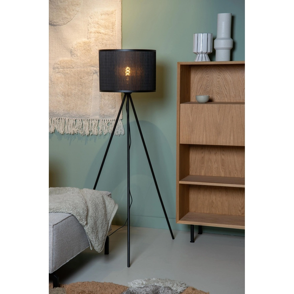 Floor lamp Tagalog Ø 55cm black Lucide 5411212211651