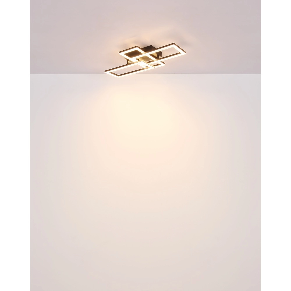 Black design ceiling lamp Sapena with crystal Globo 9007371453559