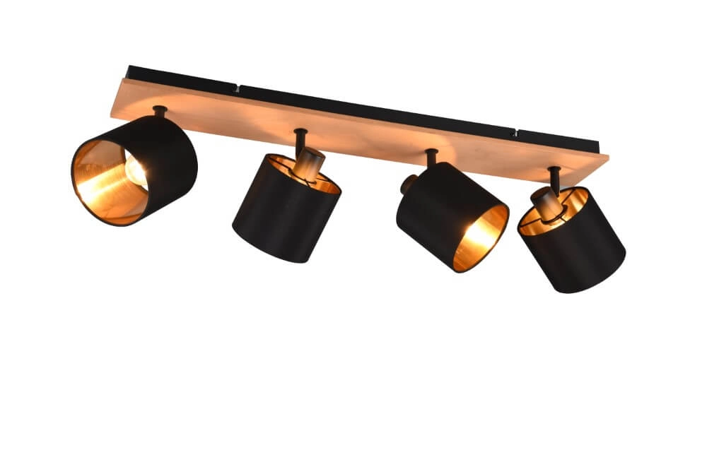 Rural ceiling spotlight Tommy 4-light