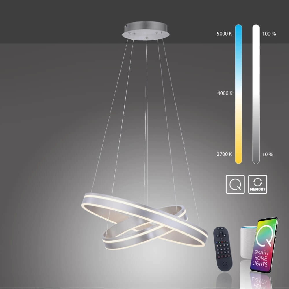 Pendant lamp Q-Vito Ø 59cm metal Paul Neuhaus 4012248351482