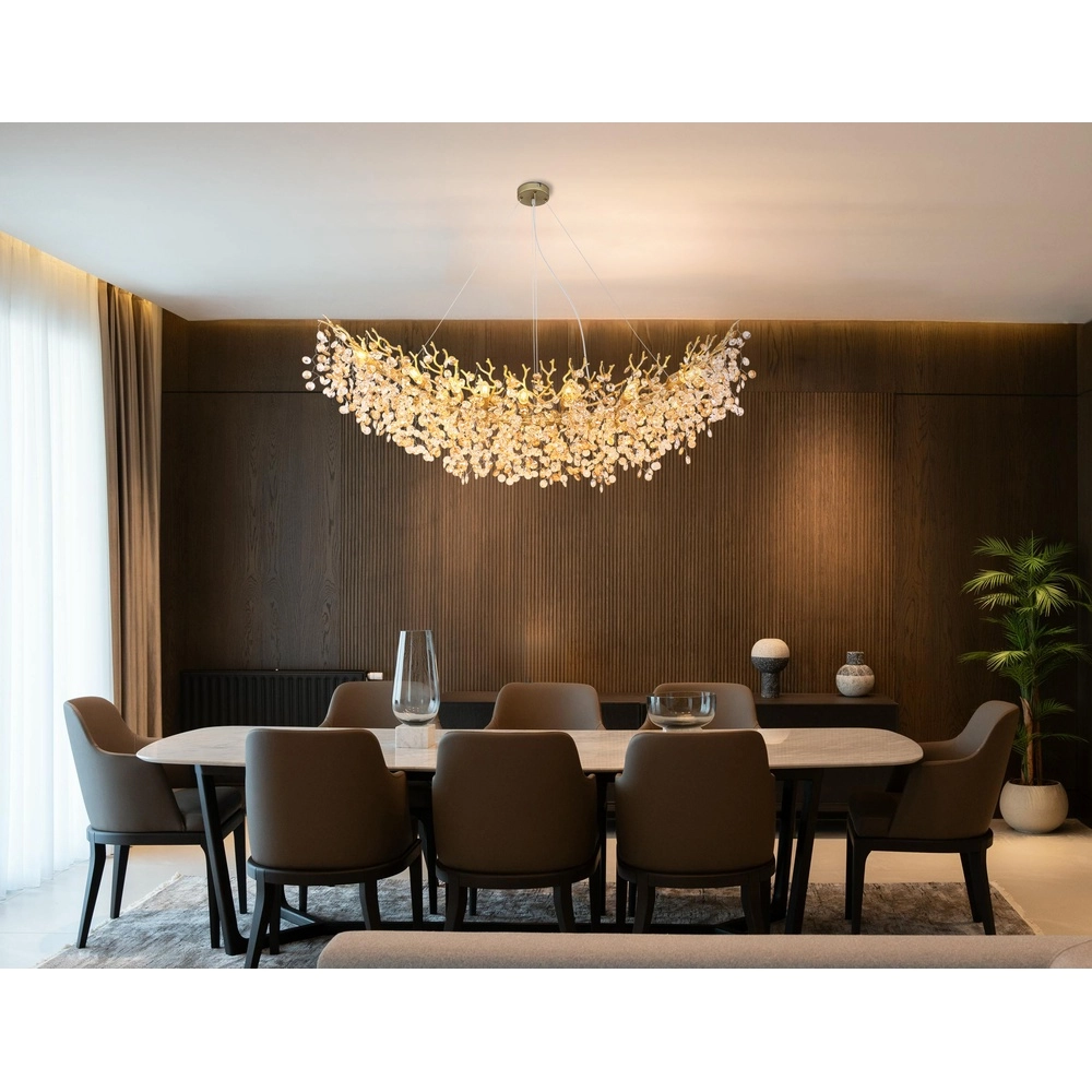 Pendant lamp Queena gold 150cm Globo 9007371522705