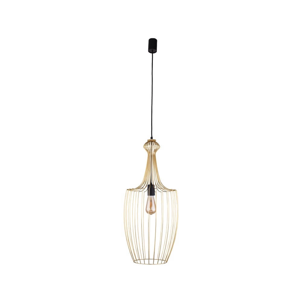 Golden wire lamp Luksor Ø 32cm Lyora 5903139885096