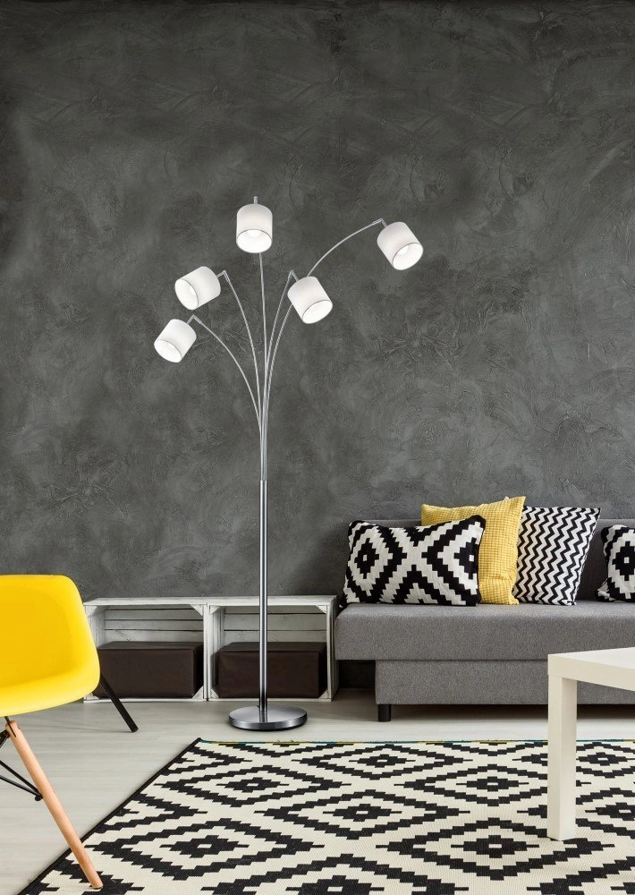 Table lamp shade Tommy 5-light gray Trio 4017807395143