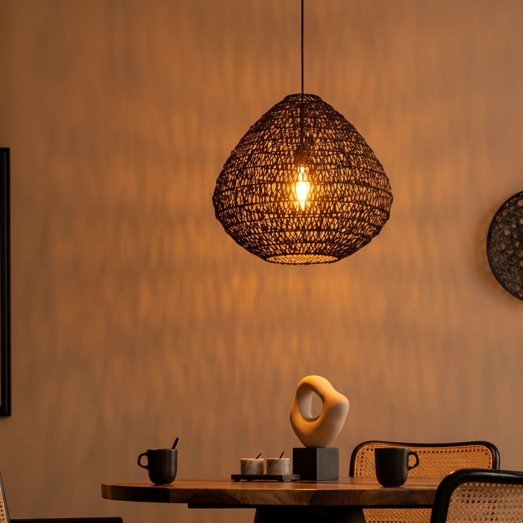 Bohemian pendant lamp Melody black