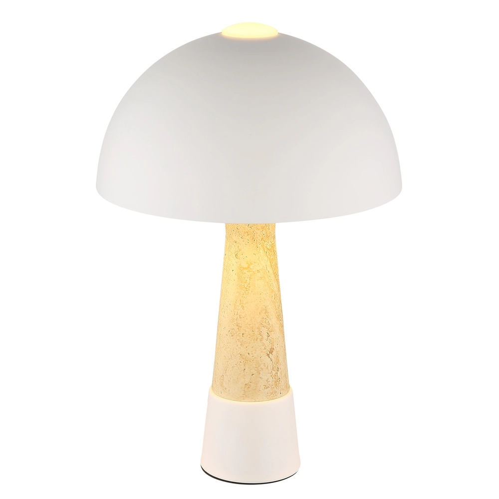 Unique table lamp Paulin sand brown