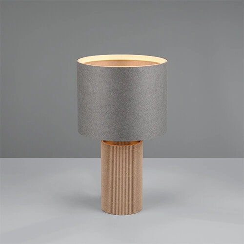 Bamboo table lamp Canio Ø 16cm