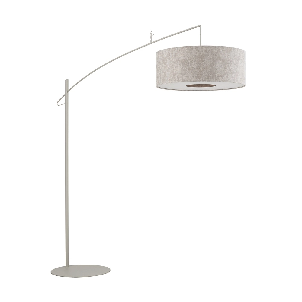 Floor lamp Poise sand brown Ø 65cm Lyora 5903139116855