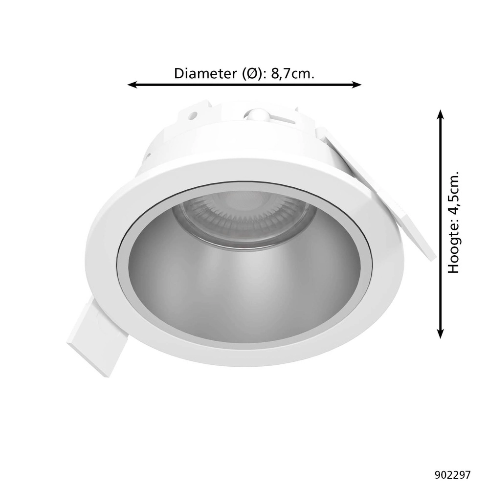 Recessed spotlight Yebra white Eglo 9008606359028