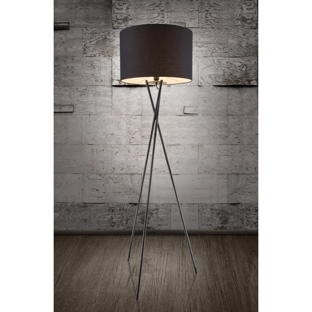 Tripod floor lamp Gustav Black Globo 9007371325849