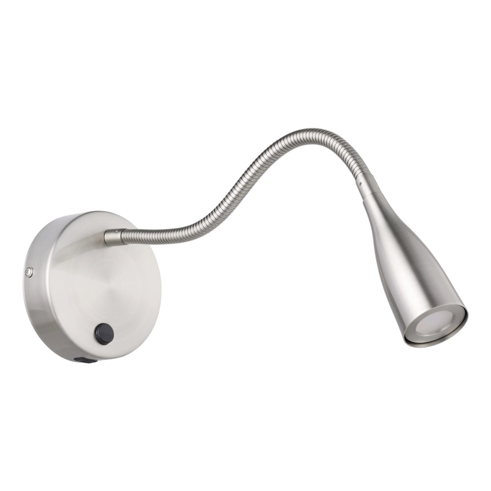 Bedside lamp Olivandino 1 Flexible nickel