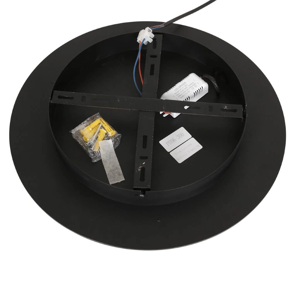 Modern LED ceiling light Ringlux black - Ø 32cm Steinhauer 8712746170573