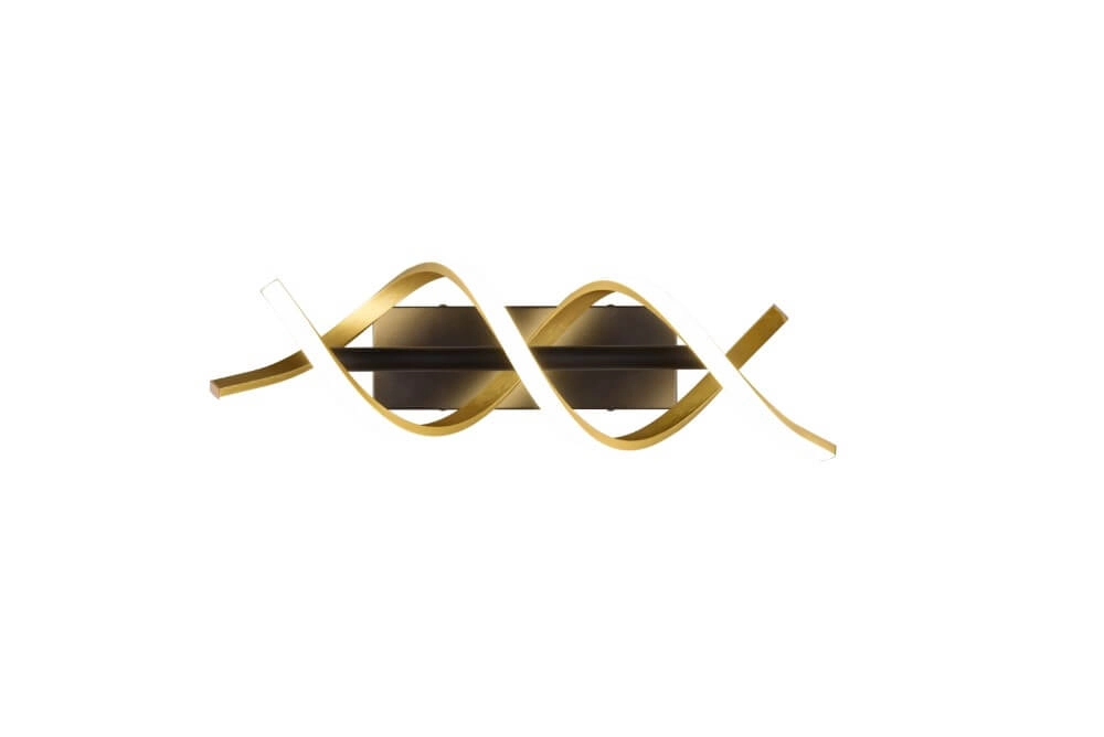 Design wall lamp Sequence black with gold Trio 4017807541861