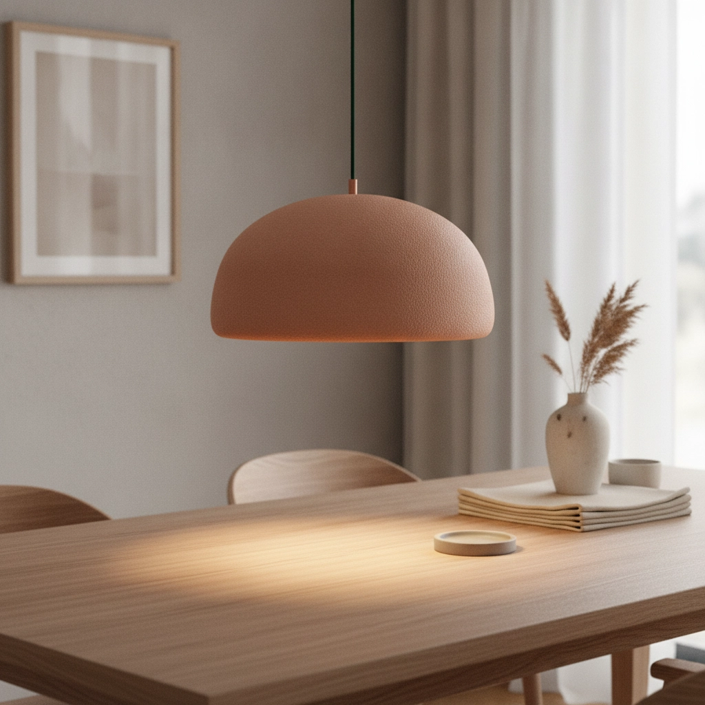 Modern pendant lamp Davo terracotta Ø 43cm
