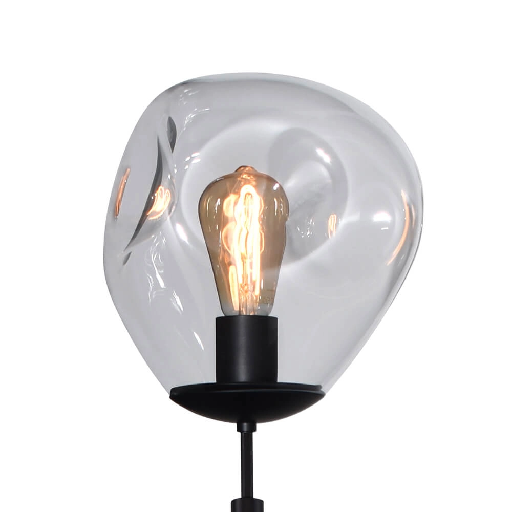Floor lamp Lava Ø 24cm clear glass Masterlight 8718121286662