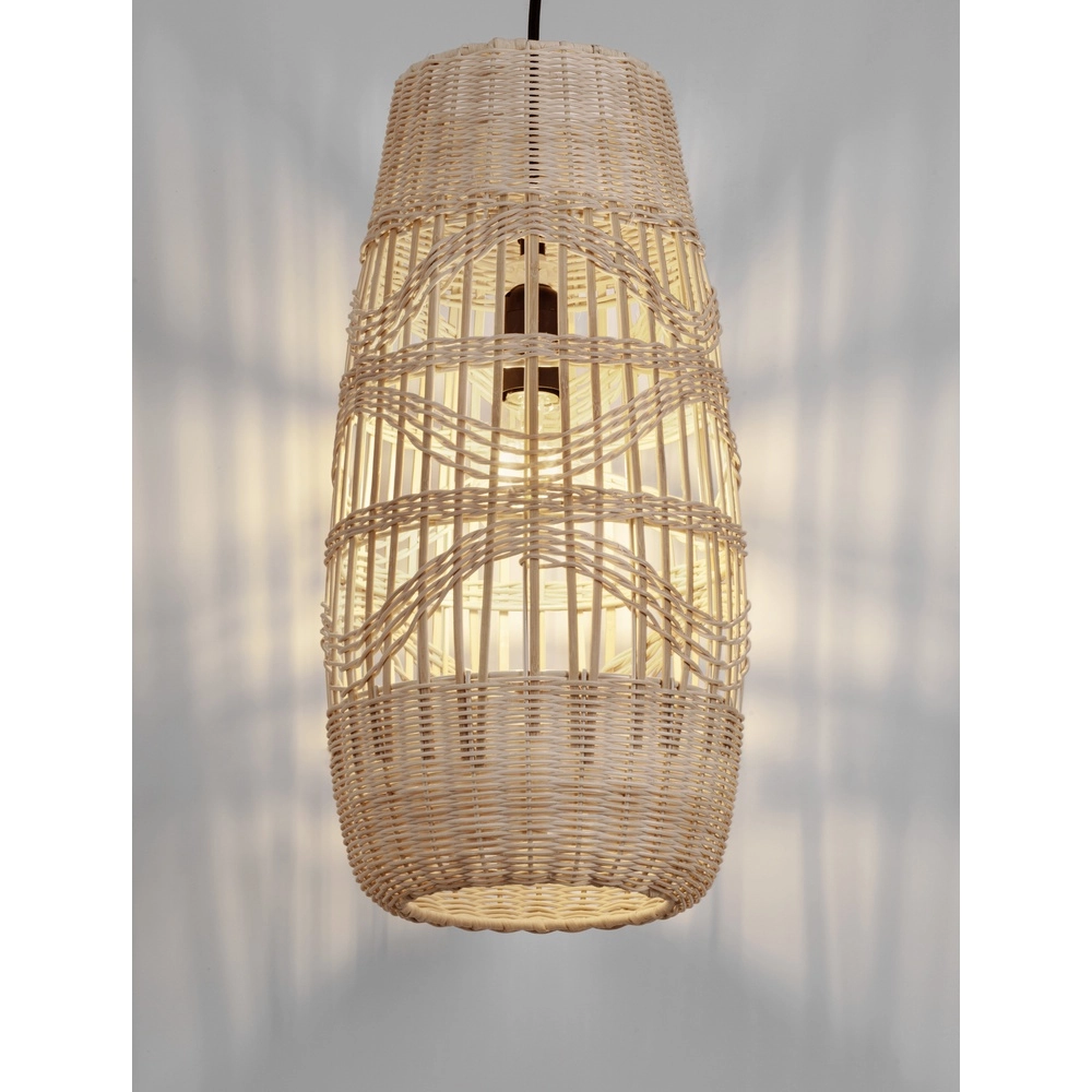 Pendant lamp Riu Ø 22cm rattan Lyora 5212017477583