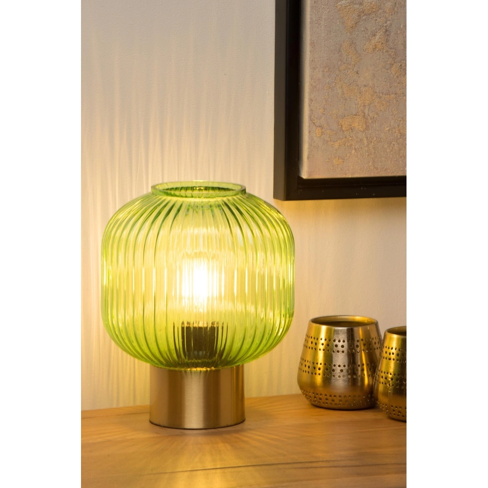 Table lamp Maloto Ø 20cm green Lucide 5411212451248