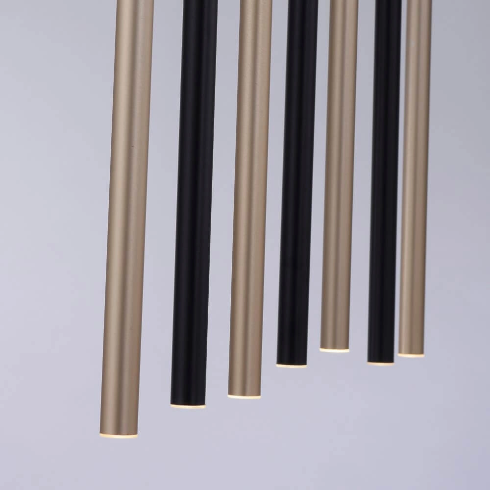 Unique pendant lamp Flute 7-light Paul Neuhaus 4012248374771