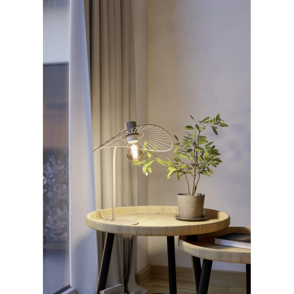Design table lamp Arroturas sand brown