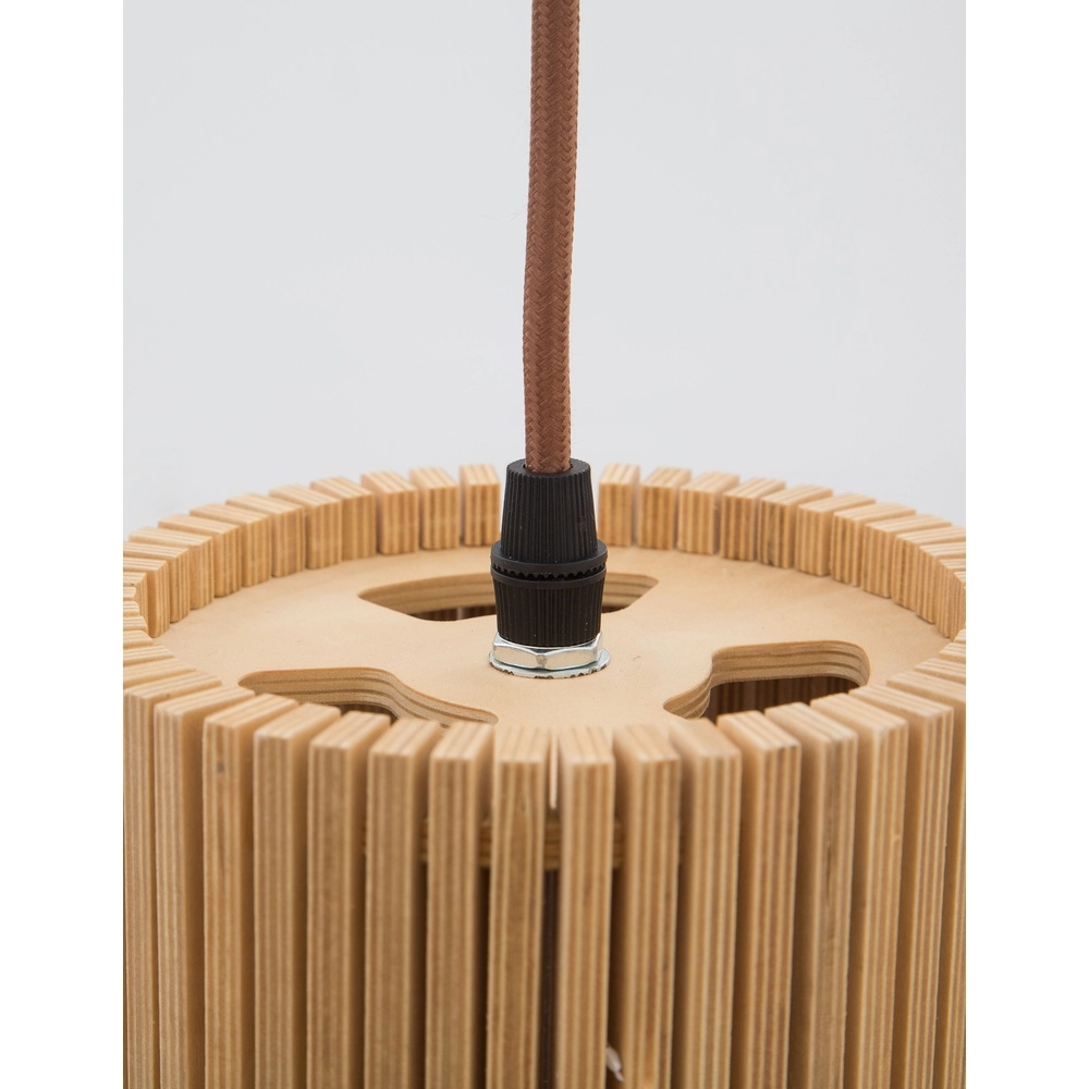 Modern pendant lamp Soho wood Ø 38cm Lyora 5212017424938