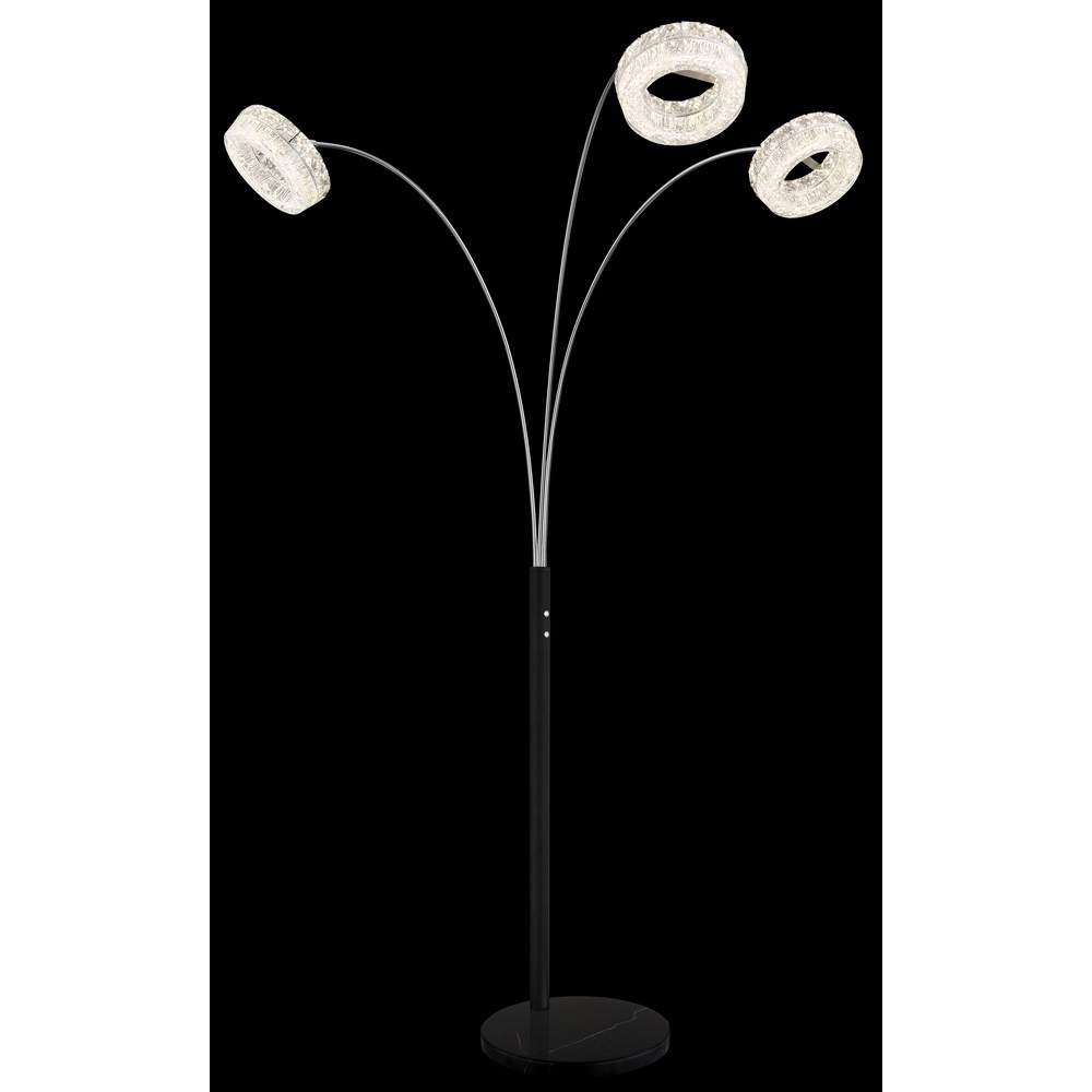 Floor lamp Laurel Black Globo 9007371579044