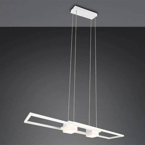 Led pendant light office Albany white Trio 4017807610338