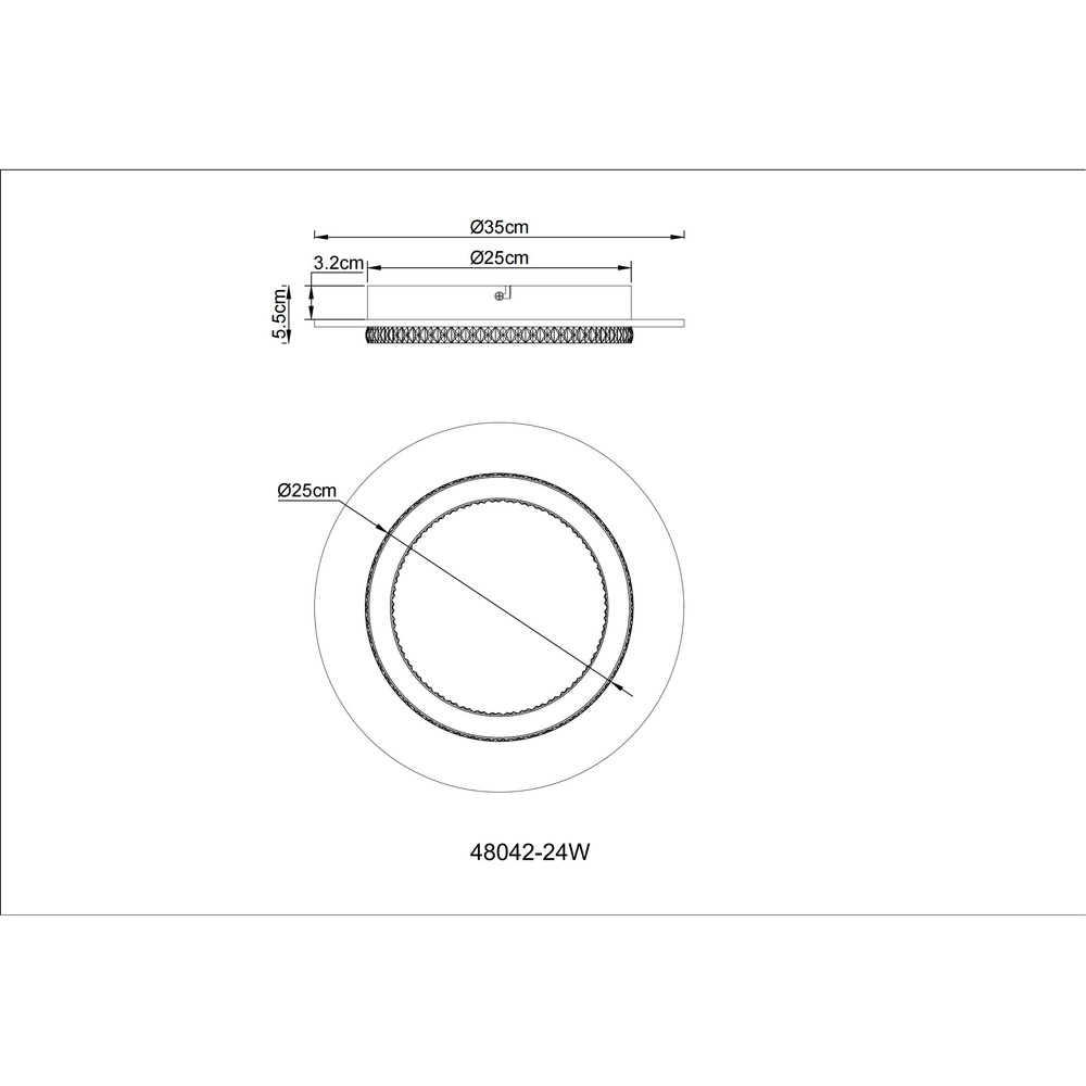 Ceiling lamp Jayden white Ø 35cm Globo 9007371528844