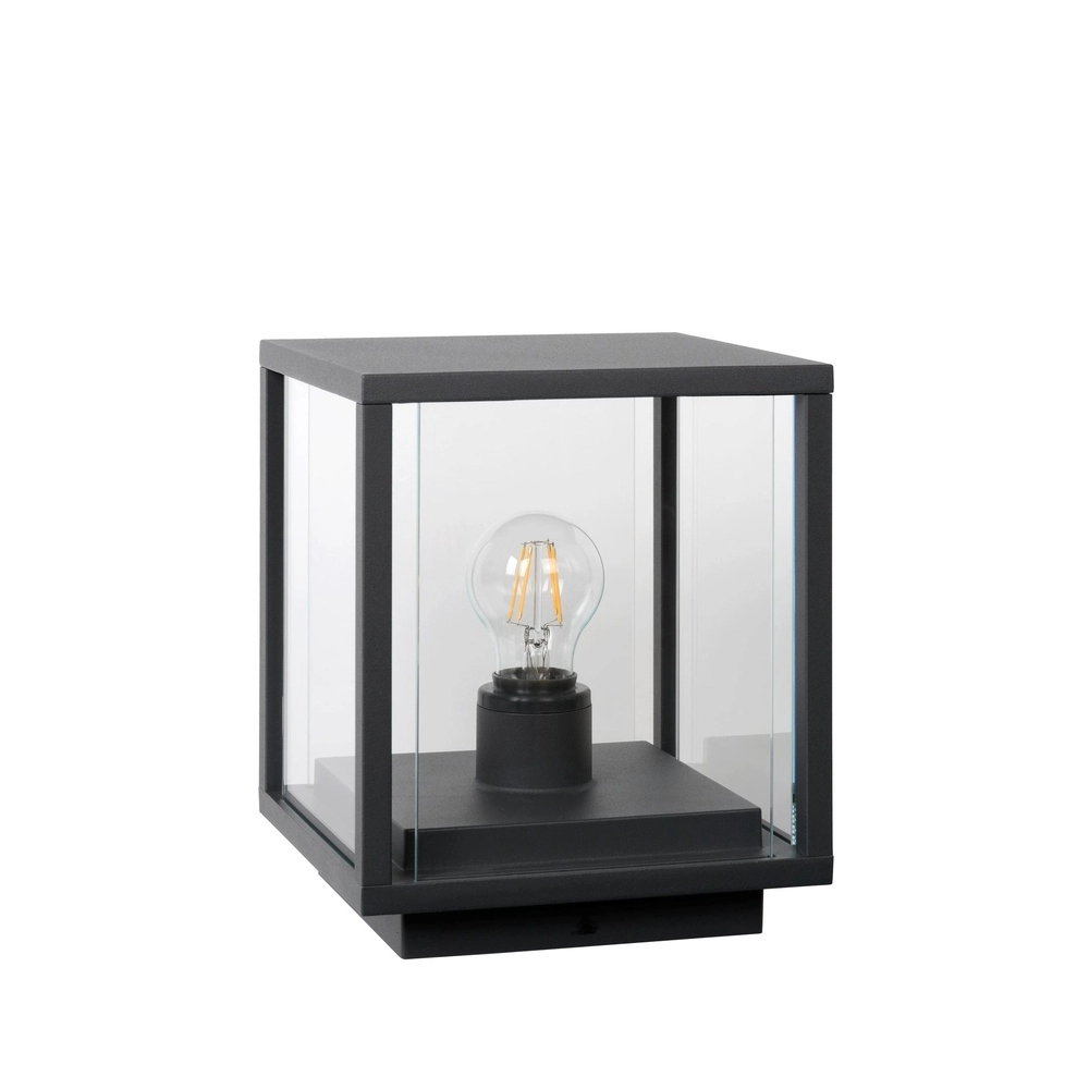 Pedestal lamp Claire for footings anthracite