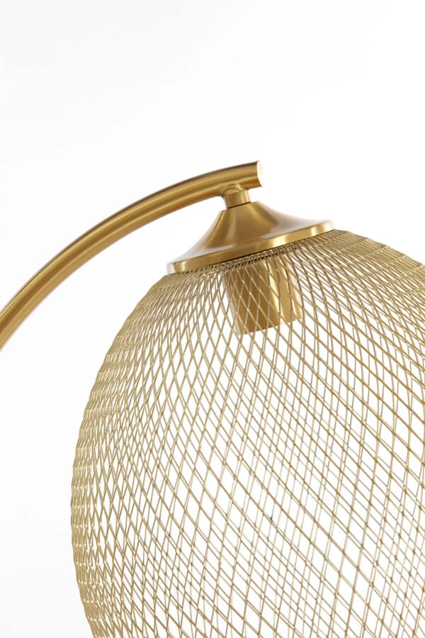 Golden floor lamp Moroc Ø 30cm Light & Living 8717807686437