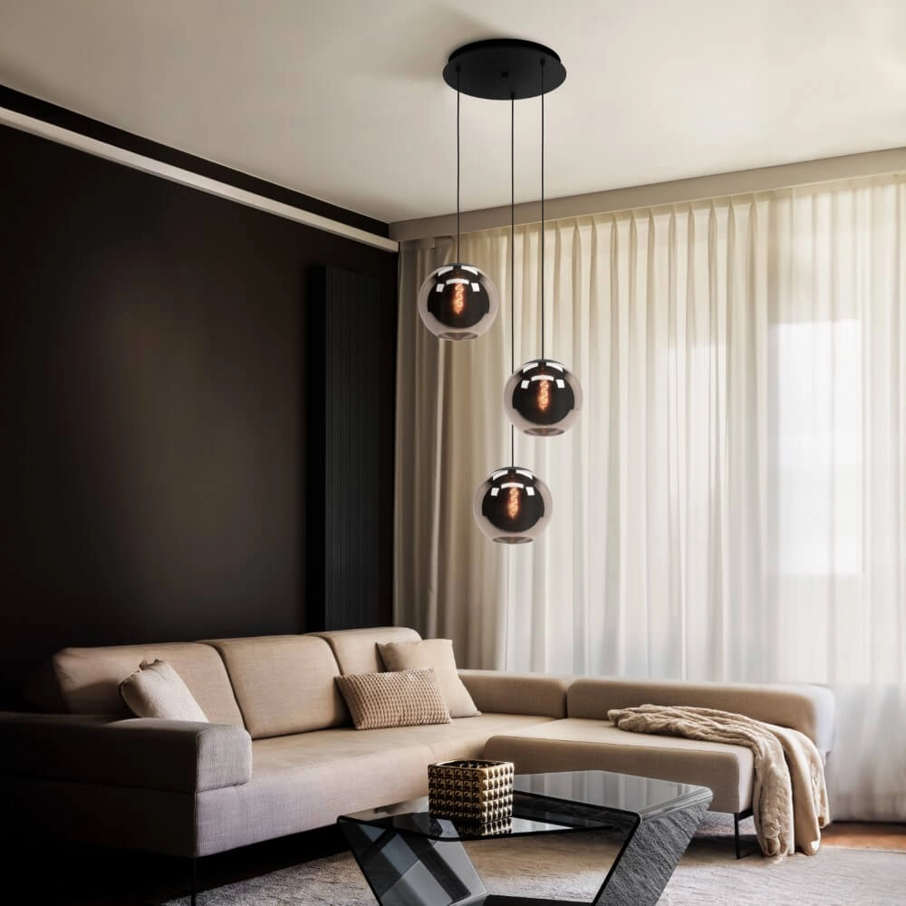 Vide pendant lamp Cordoba with red copper glass Stars of Light 9008606222209