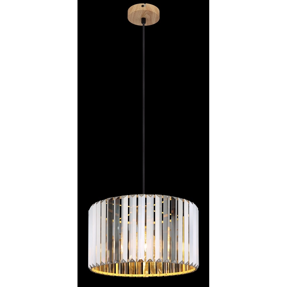 Pendant lamp Run wood Ø 35cm Globo 9007371513963