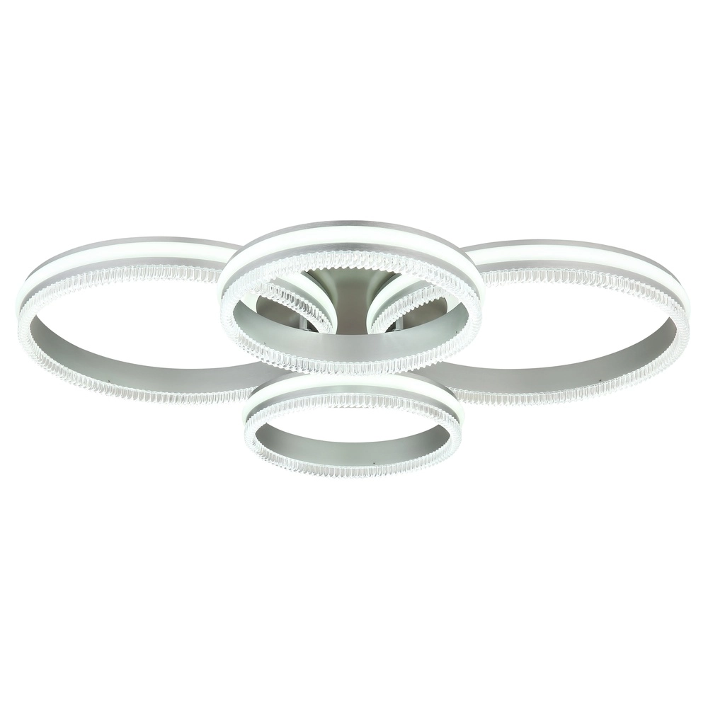 Ceiling lamp Francine gunmetal 4 rings Globo 9007371592630
