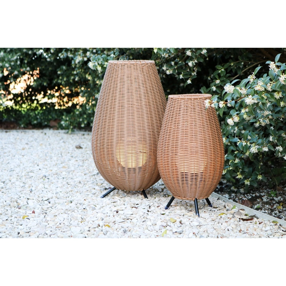 Table lamp rechargeable Colin Ip44 Rattan Lucide 5411212031853