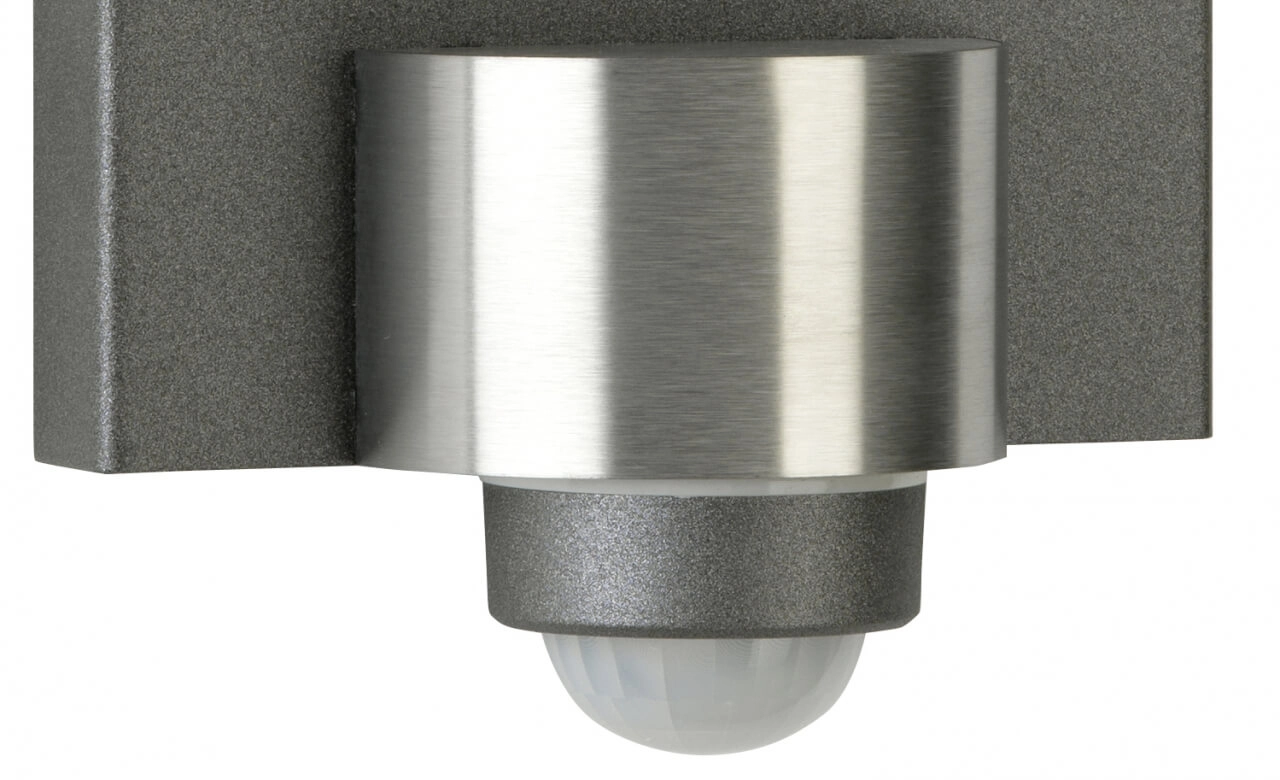 Anthracite outdoor wall lamp Square sensor Albert 4007235262612