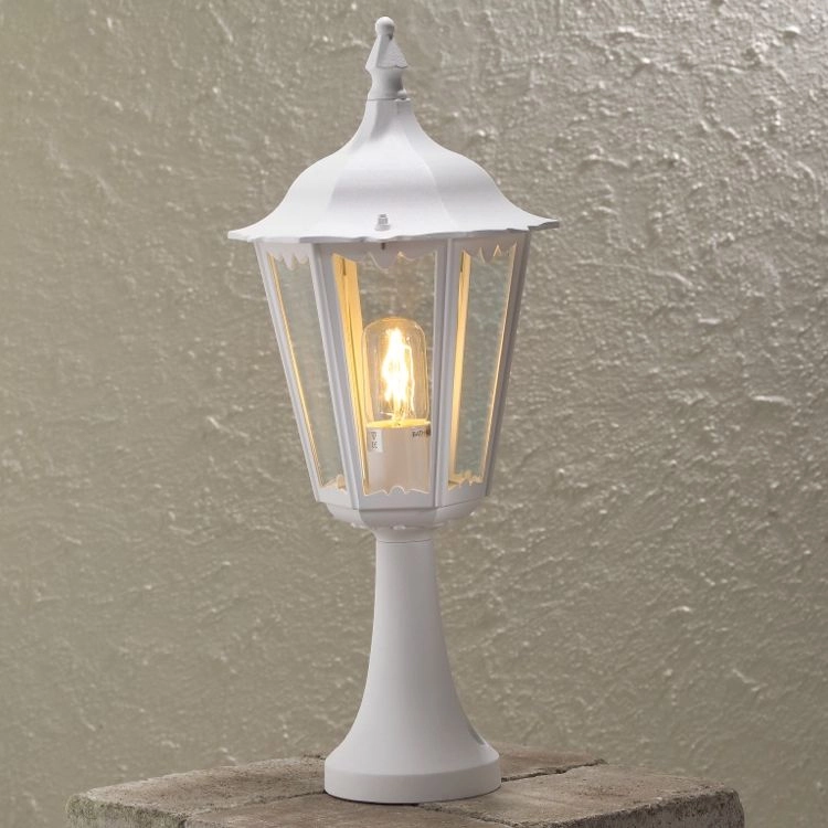 Classic pedestal lamp Firenze white KonstSmide 7318307214253